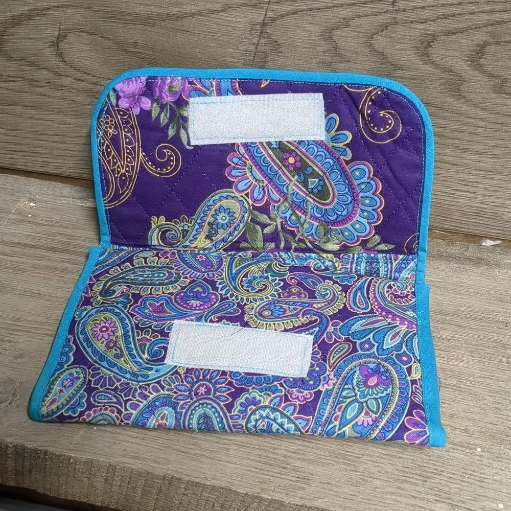 Colorful Hippie Boho Paisley Trifold Wallet